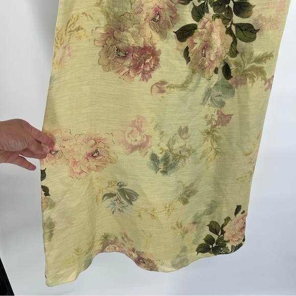Geisha Designs Formal Sleeveless Floral Cream Romantic Maxi Slip Dress Gown XS - Picture 4 of 11